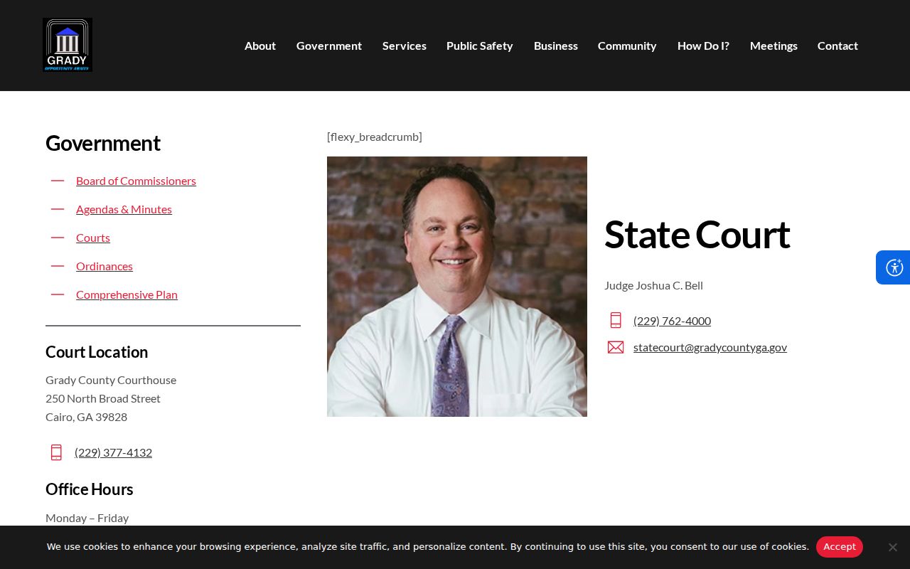 Grady County court docket State Court contact